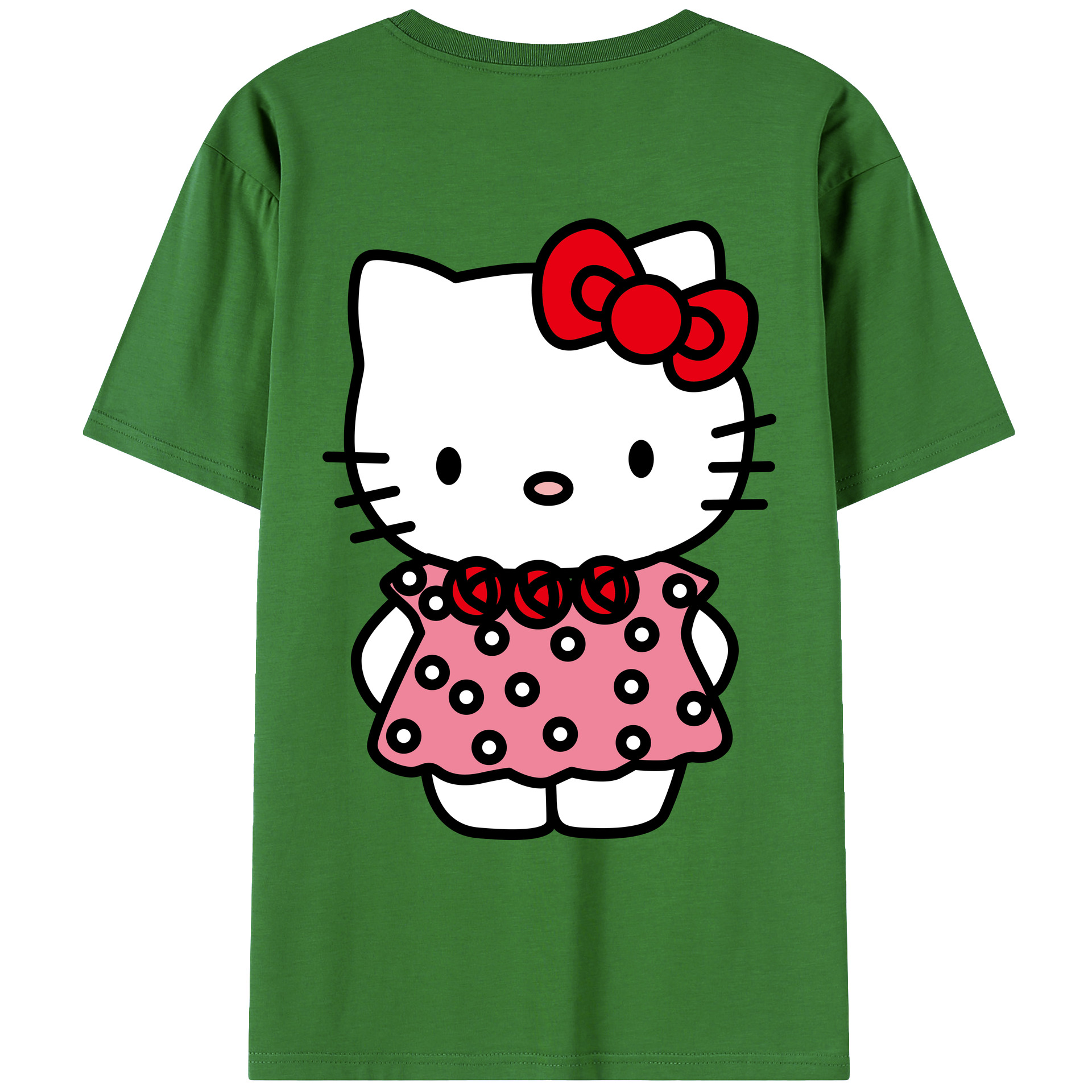 （画像用） Hello Kitty ハローキティ レディース半袖Tシャツ(バックプリント)